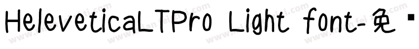 HeleveticaLTPro Light font字体转换